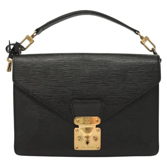 LOUIS VUITTON Epi Biface Clutch Bag Black - Picture 1 of 16